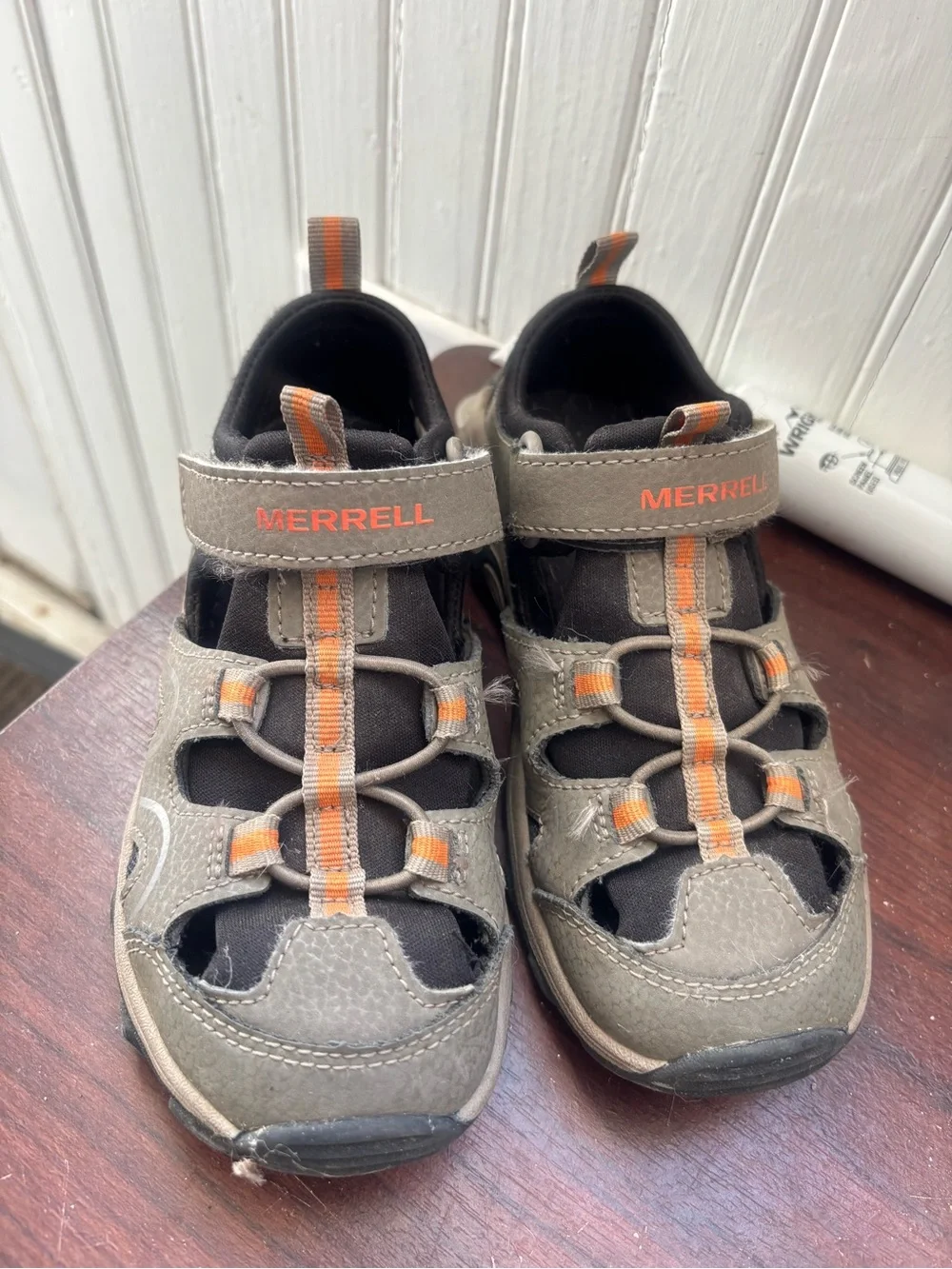 Merrell Kids Brown and Orange Sport Sandals